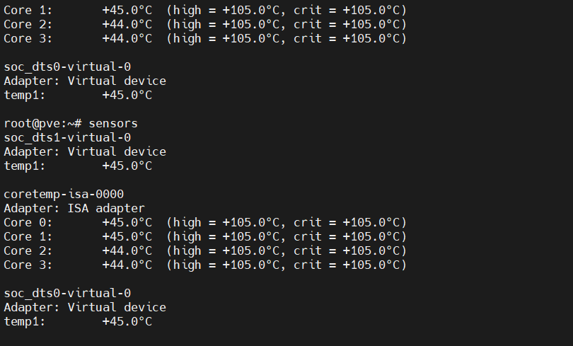 Linux 安裝系統溫度檢測模塊 sensors 教學